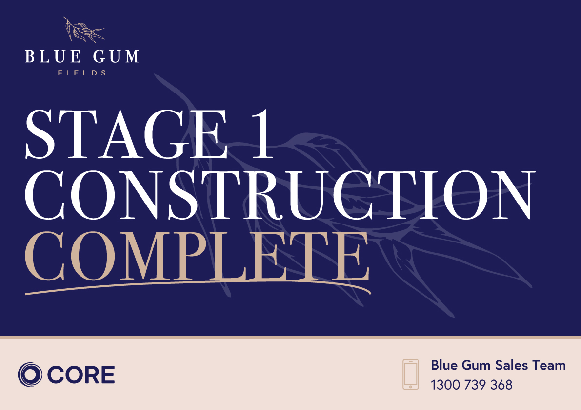Blue Gum Fields – Stage 1 Construction Complete