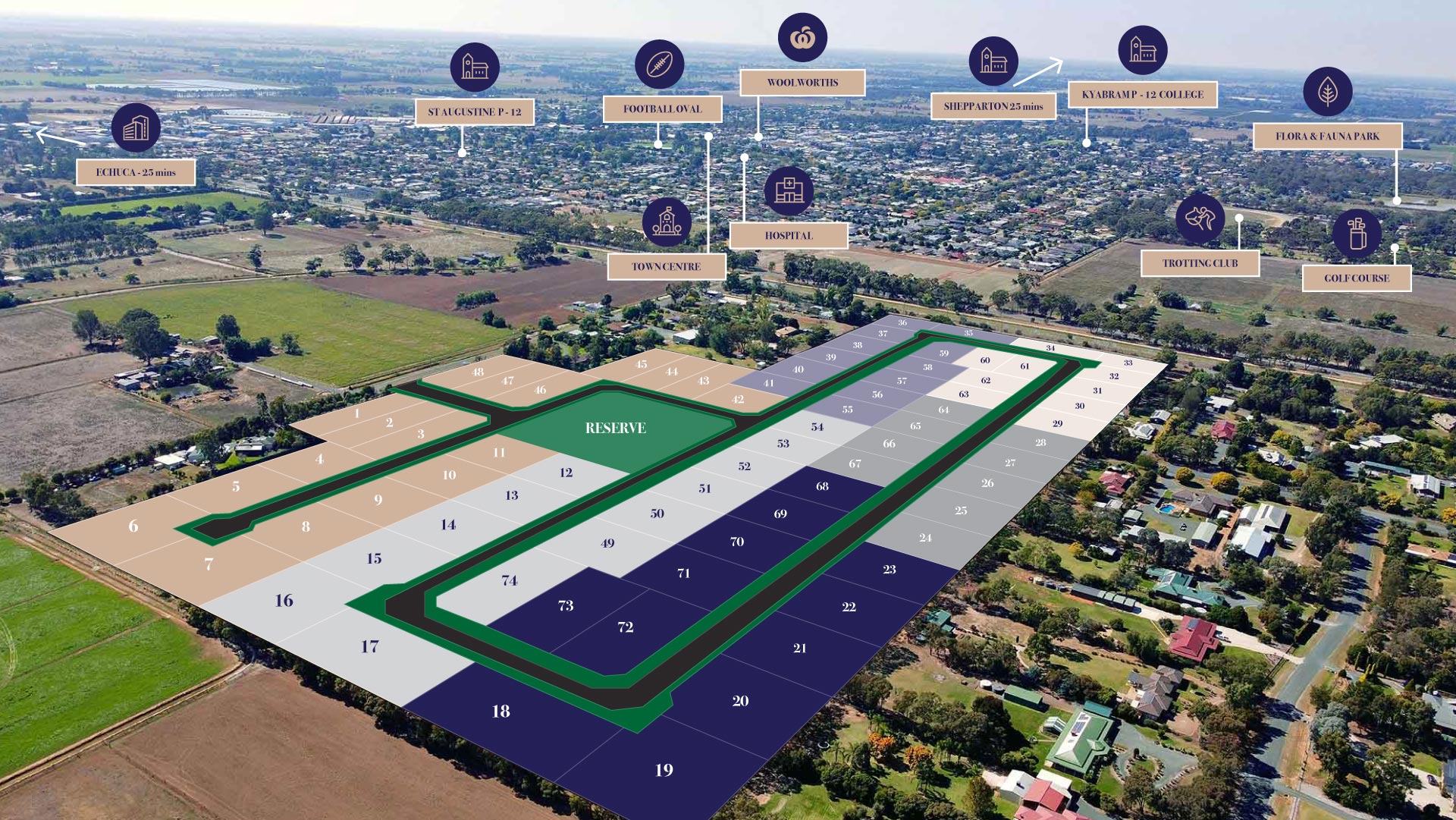 Blue Gum Fields – Masterplan overlay