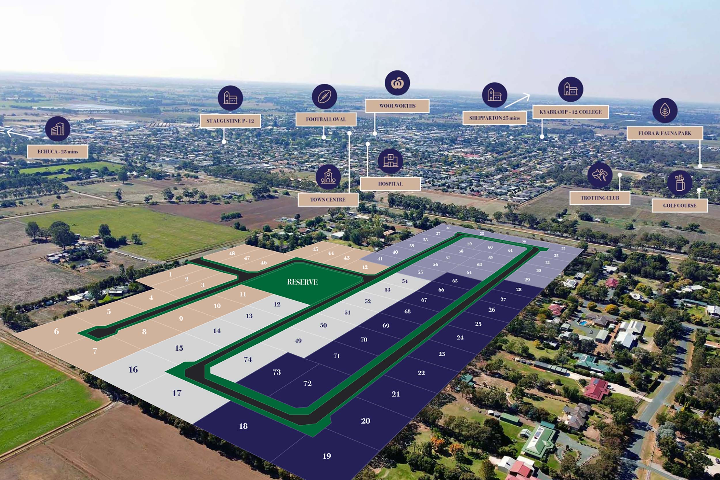 Blue Gum Fields – Masterplan overlay